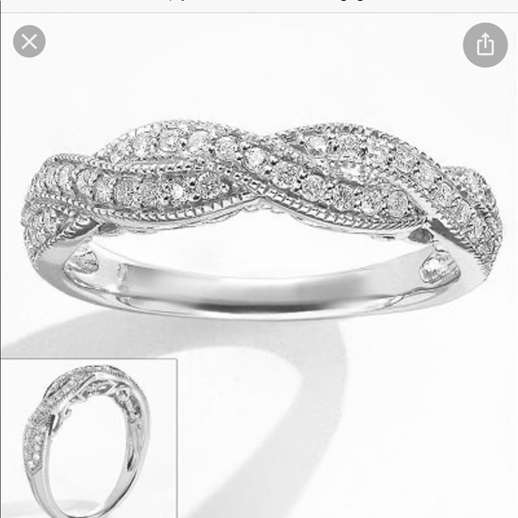 Vera Wang Diamond Twist Engagement Ring - Picture 6 of 6